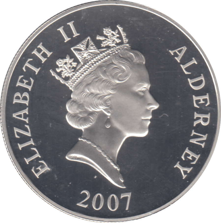 2007 £5 SIR EDWARD ELGAR SILVER PROOF - WORLD COINS - Cambridgeshire Coins