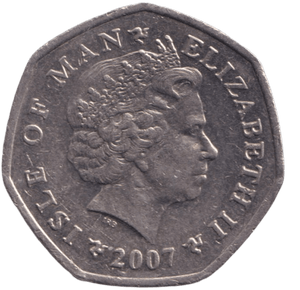 2007 50P TT RACE ISLE OF MAN - WORLD COINS - Cambridgeshire Coins
