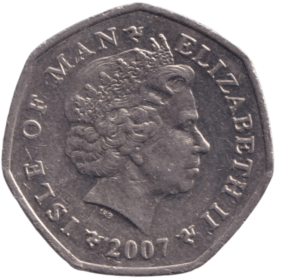 2007 50P TT RACE ISLE OF MAN - WORLD COINS - Cambridgeshire Coins