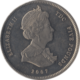 2007 BRILLIANT UNCIRCULATED ELIZABETH PHILIP WEDDING ANNIVERSARY 5 POUNDS TRISTAN DA CUNHA - WORLD COINS - Cambridgeshire Coins