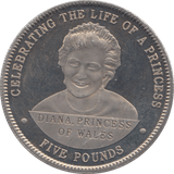 2007 DIANA LIFE OF A PRINCESS FIVE POUNDS - WORLD COINS - Cambridgeshire Coins