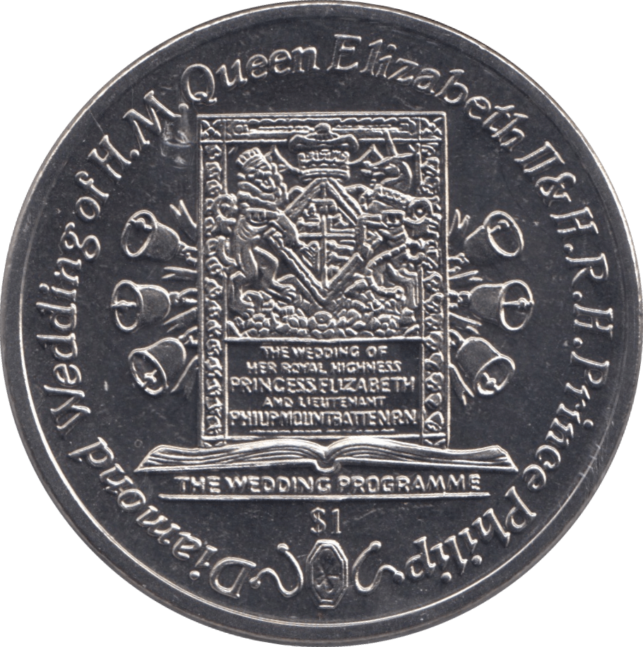 2007 ELIZABETH AND PHILIP $1 BRITISH VIRGIN ISLANDS F271 - WORLD COINS - Cambridgeshire Coins