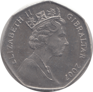 2007 FIFTY PENCE CAPTURE OF GIBRALTAR 1704 - Cambridgeshire Coins