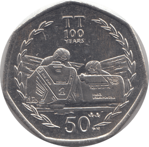 2007 FIFTY PENCE TT 100 YEARS - Cambridgeshire Coins