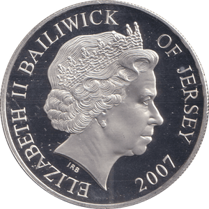 2007 FIVE POUNDS BAILIWICK OF JERSEY DIAMOND WEDDING - SILVER WORLD COINS - Cambridgeshire Coins