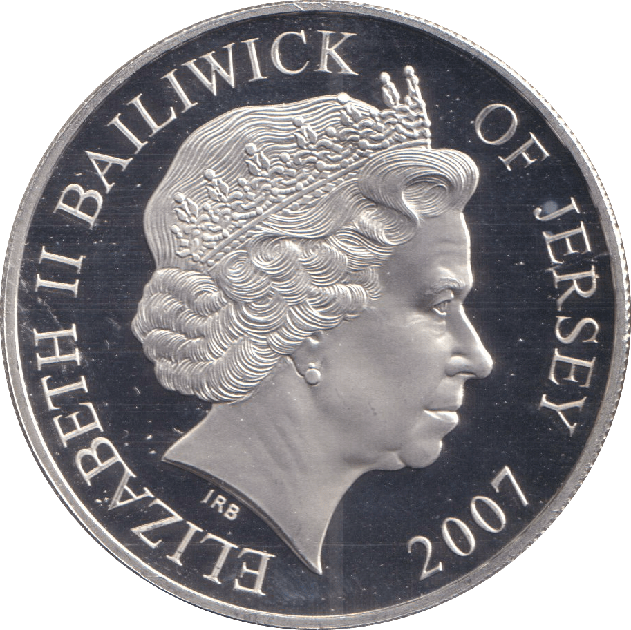 2007 FIVE POUNDS BAILIWICK OF JERSEY DIAMOND WEDDING - SILVER WORLD COINS - Cambridgeshire Coins