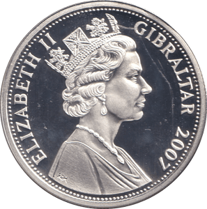 2007 FIVE POUNDS SILVER PROOF DIAMOND WEDDING - SILVER WORLD COINS - Cambridgeshire Coins
