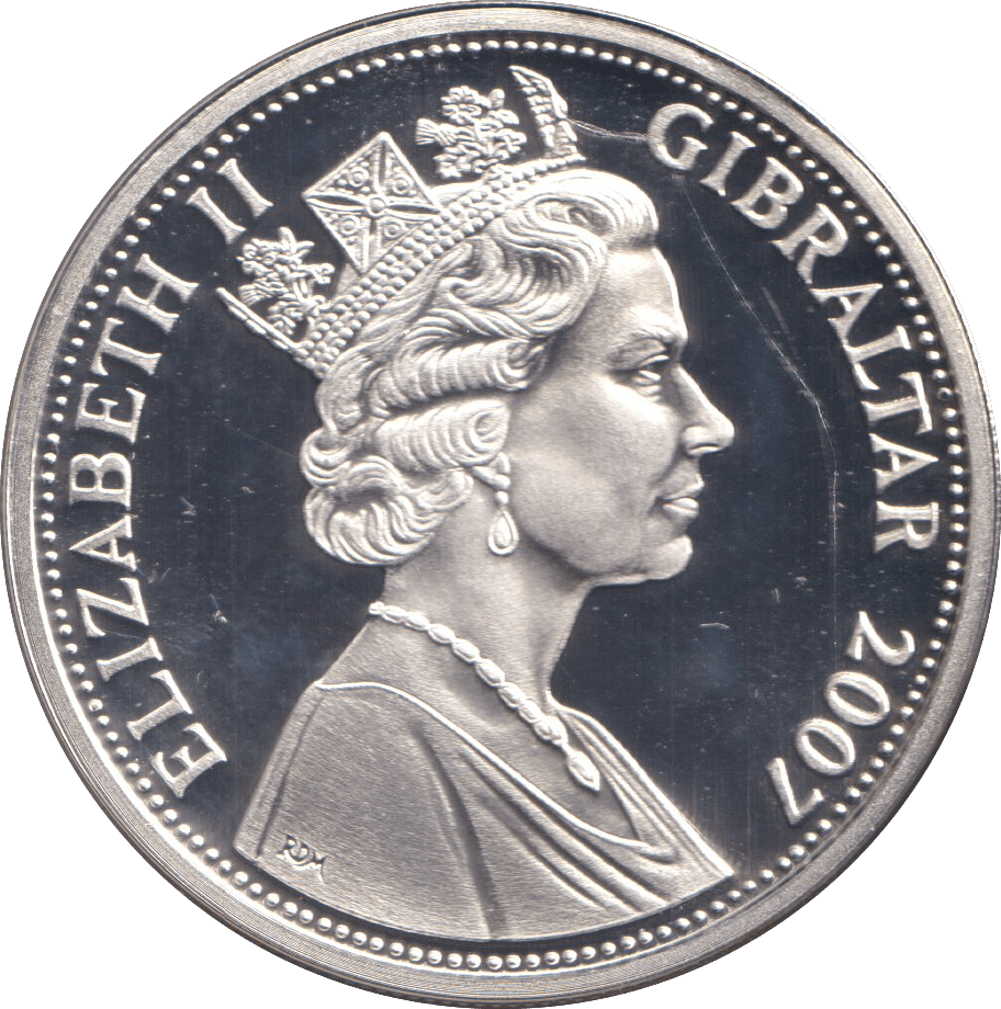 2007 FIVE POUNDS SILVER PROOF DIAMOND WEDDING - SILVER WORLD COINS - Cambridgeshire Coins