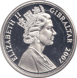 2007 FIVE POUNDS SILVER PROOF DIAMOND WEDDING - SILVER WORLD COINS - Cambridgeshire Coins