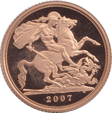 2007 GOLD HALF SOVEREIGN ( PROOF ) - HALF SOVEREIGN - Cambridgeshire Coins