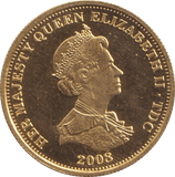 2007 GOLD PROOF ONE CROWN TRISTAN DA CUNHA - GOLD WORLD COINS - Cambridgeshire Coins