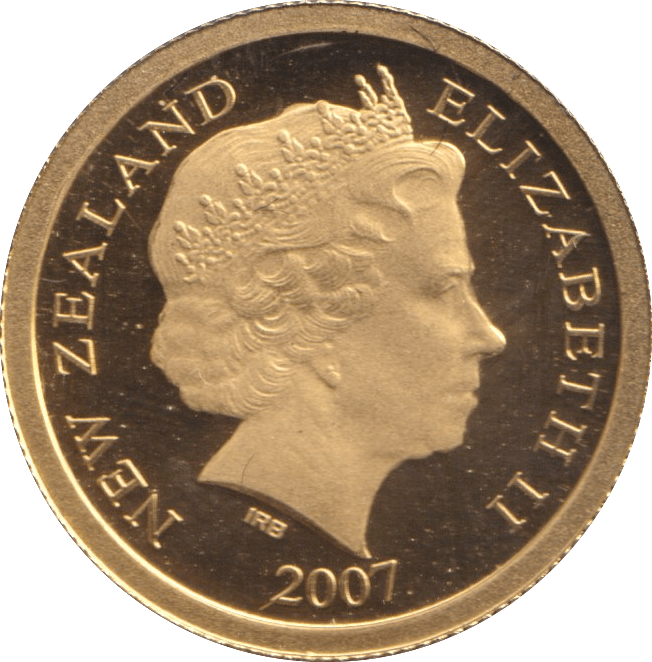 2007 GOLD PROOF ONE DOLLAR NEW ZEALAND - GOLD WORLD COINS - Cambridgeshire Coins
