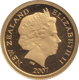 2007 GOLD PROOF ONE DOLLAR NEW ZEALAND - GOLD WORLD COINS - Cambridgeshire Coins