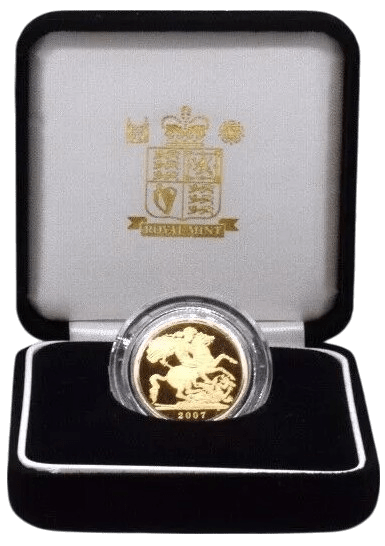 2007 GOLD PROOF SOVEREIGN BOXED - GOLD PROOF SOVEREIGNS - Cambridgeshire Coins