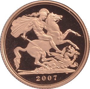 2007 GOLD SOVEREIGN ( PROOF ) - SOVEREIGN - Cambridgeshire Coins
