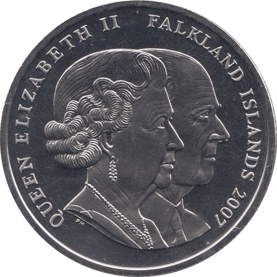 2007 ONE CROWN FALKLAND ISLANDS - WORLD COINS - Cambridgeshire Coins