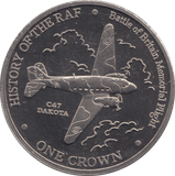 2007 ONE CROWN GIBRALTAR - WORLD COINS - Cambridgeshire Coins