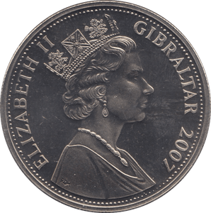 2007 ONE CROWN GIBRALTAR - WORLD COINS - Cambridgeshire Coins