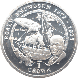 2007 ONE CROWN ROALD AMUNDSEN - WORLD COINS - Cambridgeshire Coins