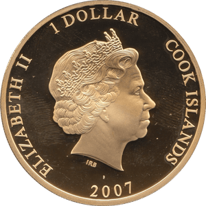 2007 ONE DOLLAR BU COOK ISLANDS ELIZABETH AND PHILIP - WORLD COINS - Cambridgeshire Coins