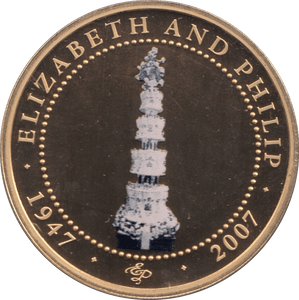 2007 ONE DOLLAR COOK ISLANDS ELIZABETH AND PHILIP 10 - ONE DOLLAR - Cambridgeshire Coins