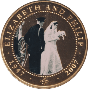2007 ONE DOLLAR COOK ISLANDS ELIZABETH AND PHILIP 10 - WORLD COINS - Cambridgeshire Coins