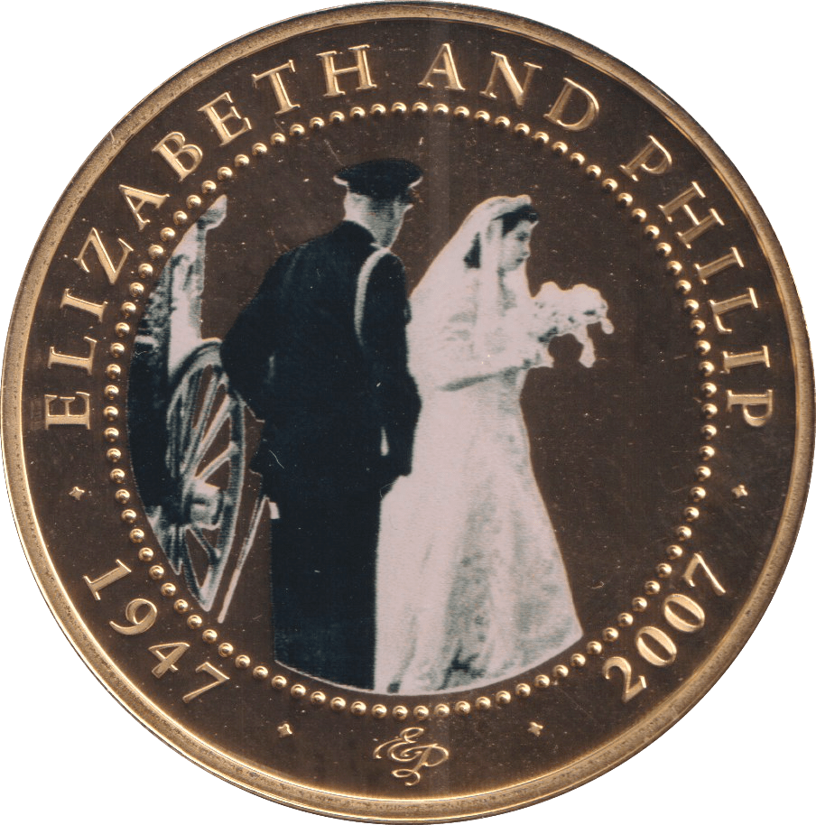 2007 ONE DOLLAR COOK ISLANDS ELIZABETH AND PHILIP 10 - WORLD COINS - Cambridgeshire Coins