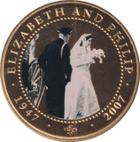 2007 ONE DOLLAR COOK ISLANDS ELIZABETH AND PHILIP 10 - WORLD COINS - Cambridgeshire Coins