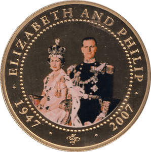 2007 ONE DOLLAR COOK ISLANDS ELIZABETH AND PHILIP 11 - ONE DOLLAR - Cambridgeshire Coins