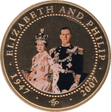 2007 ONE DOLLAR COOK ISLANDS ELIZABETH AND PHILIP 11 - ONE DOLLAR - Cambridgeshire Coins