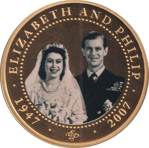 2007 ONE DOLLAR COOK ISLANDS ELIZABETH AND PHILIP 11 - WORLD COINS - Cambridgeshire Coins