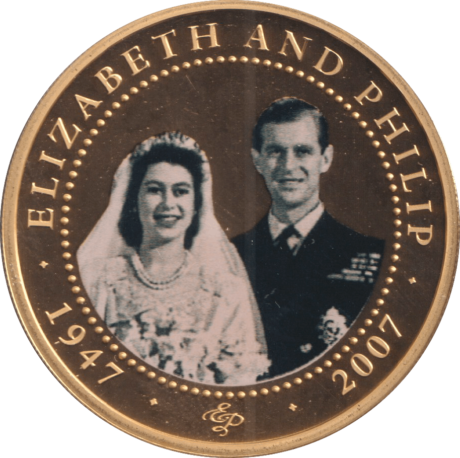 2007 ONE DOLLAR COOK ISLANDS ELIZABETH AND PHILIP 11 - WORLD COINS - Cambridgeshire Coins