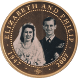 2007 ONE DOLLAR COOK ISLANDS ELIZABETH AND PHILIP 11 - WORLD COINS - Cambridgeshire Coins