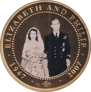 2007 ONE DOLLAR COOK ISLANDS ELIZABETH AND PHILIP 12 - WORLD COINS - Cambridgeshire Coins
