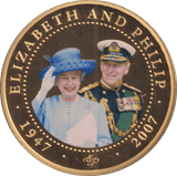 2007 ONE DOLLAR COOK ISLANDS ELIZABETH AND PHILIP 13 - WORLD COINS - Cambridgeshire Coins