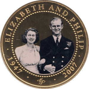 2007 ONE DOLLAR COOK ISLANDS ELIZABETH AND PHILIP 14 - ONE DOLLAR - Cambridgeshire Coins