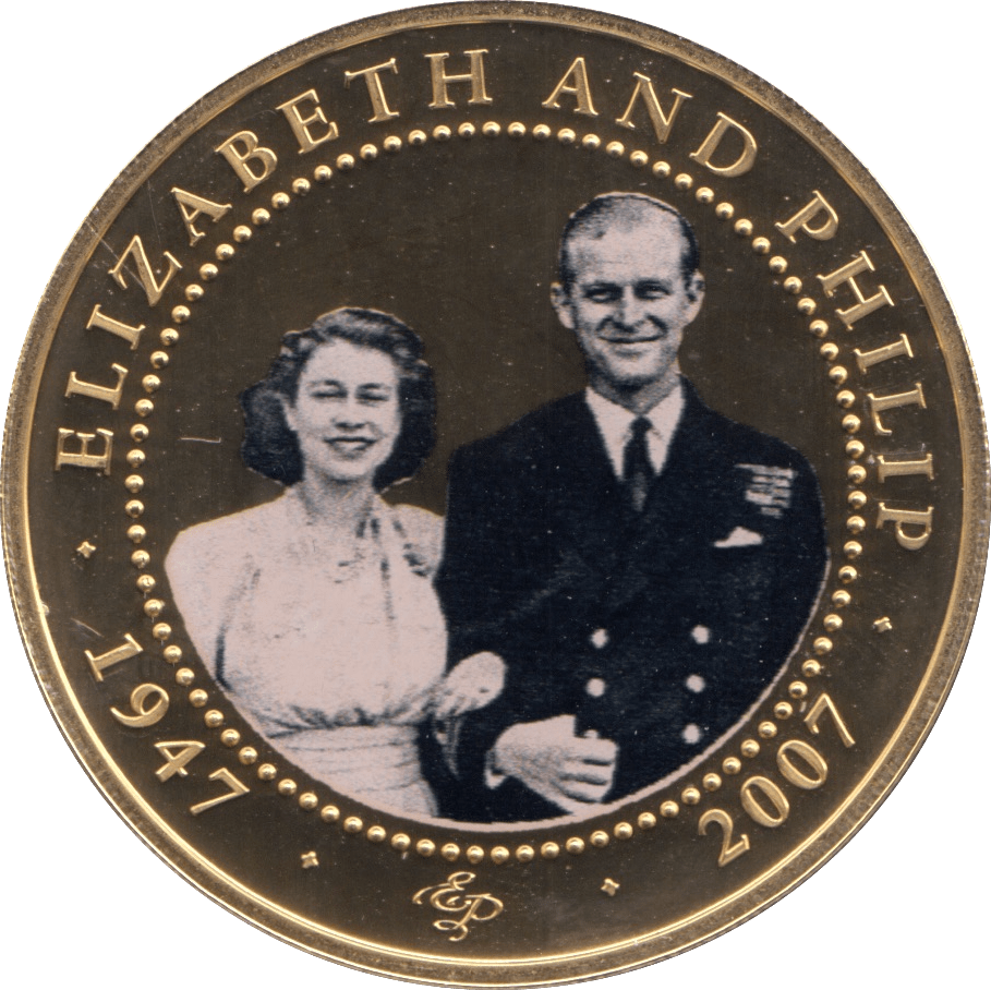 2007 ONE DOLLAR COOK ISLANDS ELIZABETH AND PHILIP 14 - ONE DOLLAR - Cambridgeshire Coins
