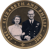 2007 ONE DOLLAR COOK ISLANDS ELIZABETH AND PHILIP 14 - ONE DOLLAR - Cambridgeshire Coins
