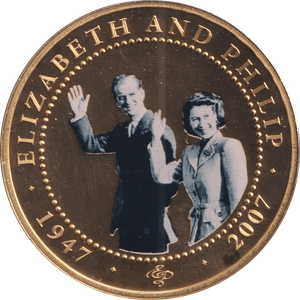 2007 ONE DOLLAR COOK ISLANDS ELIZABETH AND PHILIP 14 - WORLD COINS - Cambridgeshire Coins