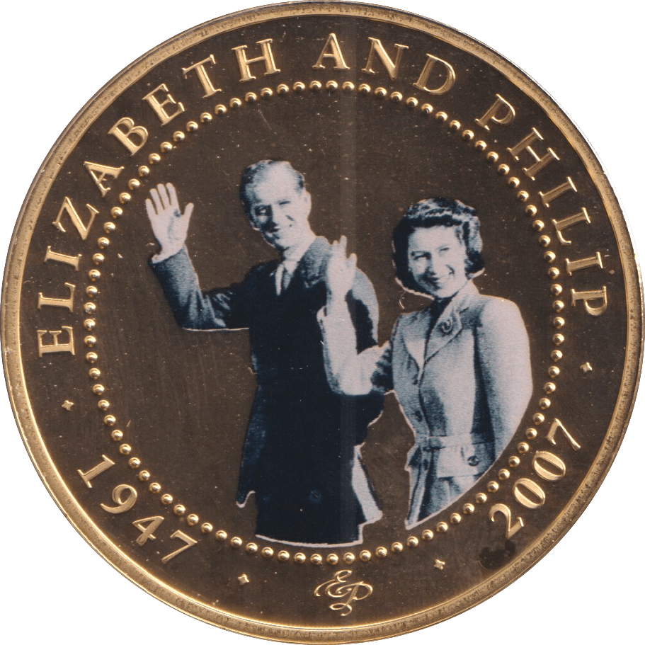 2007 ONE DOLLAR COOK ISLANDS ELIZABETH AND PHILIP 14 - WORLD COINS - Cambridgeshire Coins