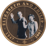 2007 ONE DOLLAR COOK ISLANDS ELIZABETH AND PHILIP 14 - WORLD COINS - Cambridgeshire Coins
