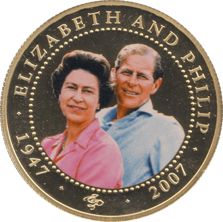 2007 ONE DOLLAR COOK ISLANDS ELIZABETH AND PHILIP 15 - ONE DOLLAR - Cambridgeshire Coins