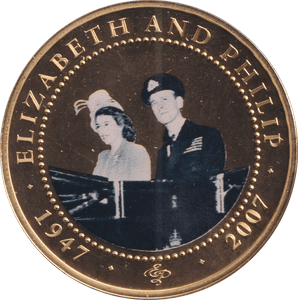 2007 ONE DOLLAR COOK ISLANDS ELIZABETH AND PHILIP 15 - WORLD COINS - Cambridgeshire Coins