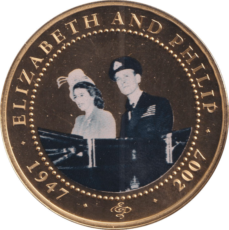 2007 ONE DOLLAR COOK ISLANDS ELIZABETH AND PHILIP 15 - WORLD COINS - Cambridgeshire Coins