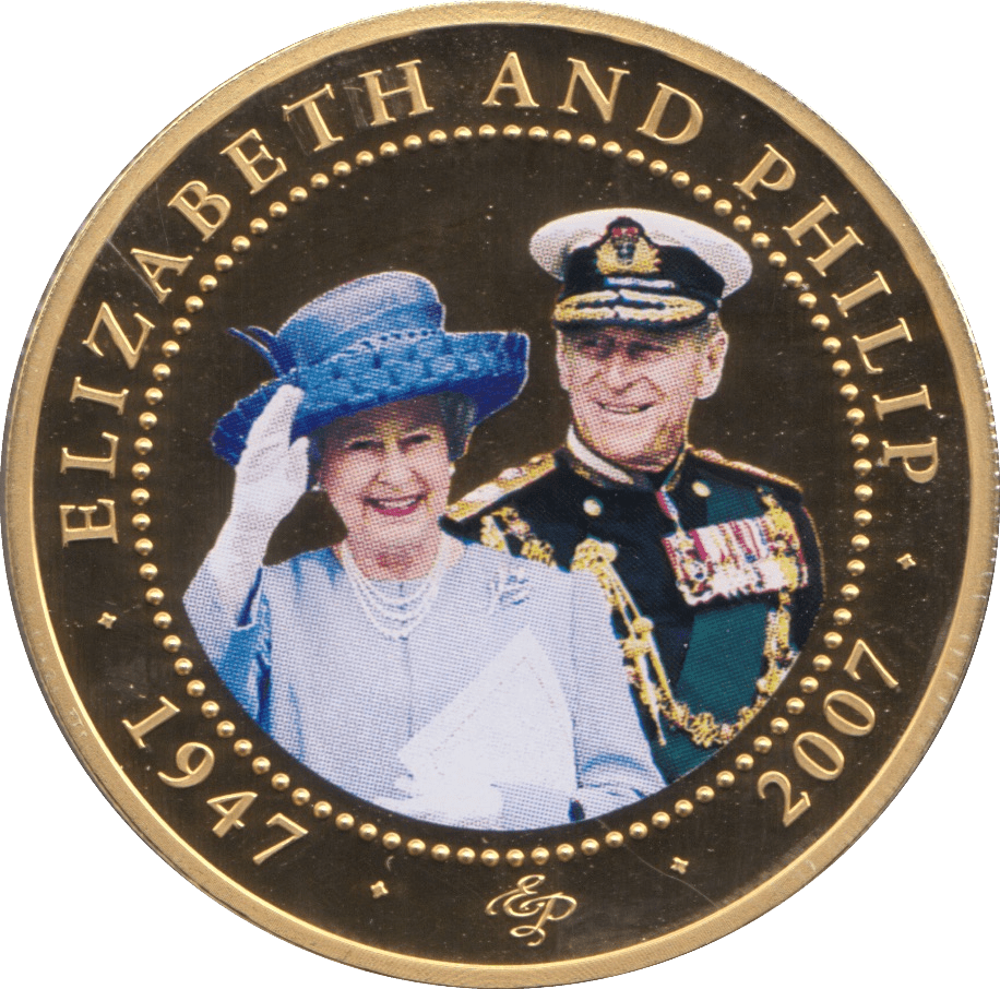 2007 ONE DOLLAR COOK ISLANDS ELIZABETH AND PHILIP 16 - ONE DOLLAR - Cambridgeshire Coins