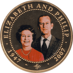 2007 ONE DOLLAR COOK ISLANDS ELIZABETH AND PHILIP 17 - ONE DOLLAR - Cambridgeshire Coins