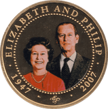 2007 ONE DOLLAR COOK ISLANDS ELIZABETH AND PHILIP 17 - ONE DOLLAR - Cambridgeshire Coins