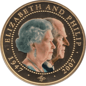 2007 ONE DOLLAR COOK ISLANDS ELIZABETH AND PHILIP 19 - ONE DOLLAR - Cambridgeshire Coins