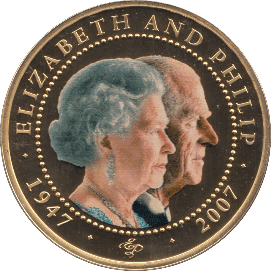 2007 ONE DOLLAR COOK ISLANDS ELIZABETH AND PHILIP 19 - ONE DOLLAR - Cambridgeshire Coins