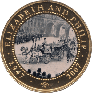 2007 ONE DOLLAR COOK ISLANDS ELIZABETH AND PHILIP 1 - ONE DOLLAR - Cambridgeshire Coins